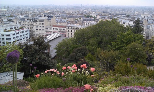 View of Paris from the Sacre Coure, Montmarte.