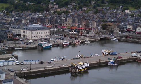 View of Honfleur from the Ferris Wheel.