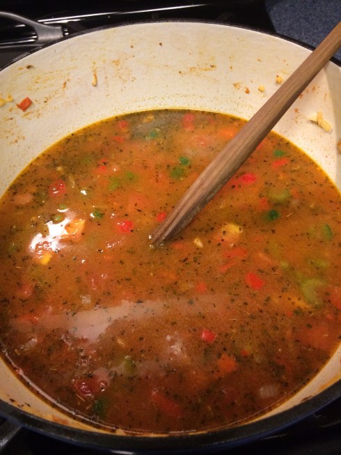 Before adding the rice. So colorful!