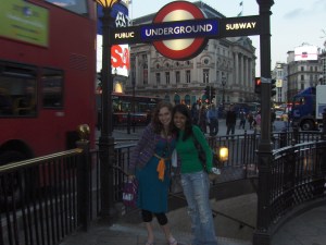 Khyati and I in London, 2007.